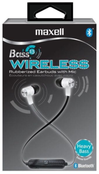 Maxell Bass 13 Wireless Ear Bud White University of Minnesota